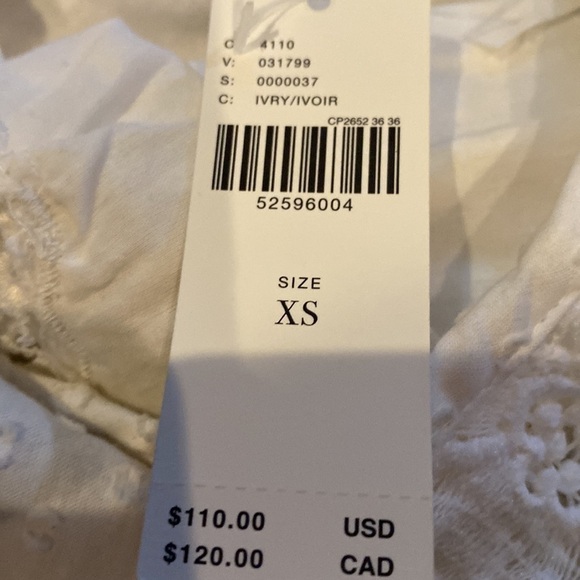 Anthropologie white Swiss dot and lace top - Picture 8 of 10